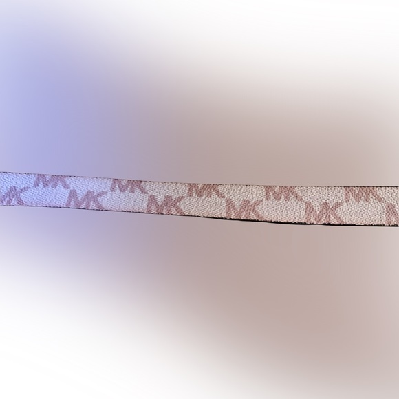 Michael Kors Pull Chain Belt Bag pink Logo MK Monogram Rose Gold, M - Picture 8 of 8